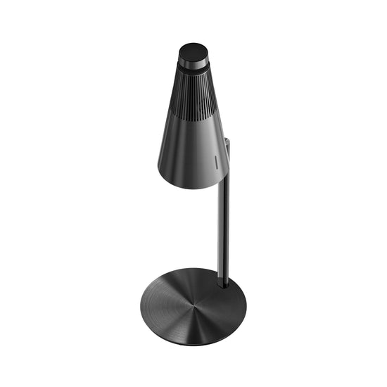 Bang & Olufsen BeoSound 2 floor stand Black by Tegrino Studio featuring matte black aluminium pole with finer-brushed deco plate