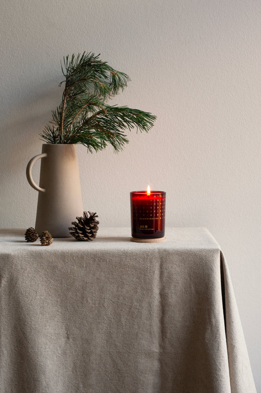Skandinavisk JUL 65g Scented Candle scented candle — available at Tegrino Studio with Bang & Olufsen speaker covers