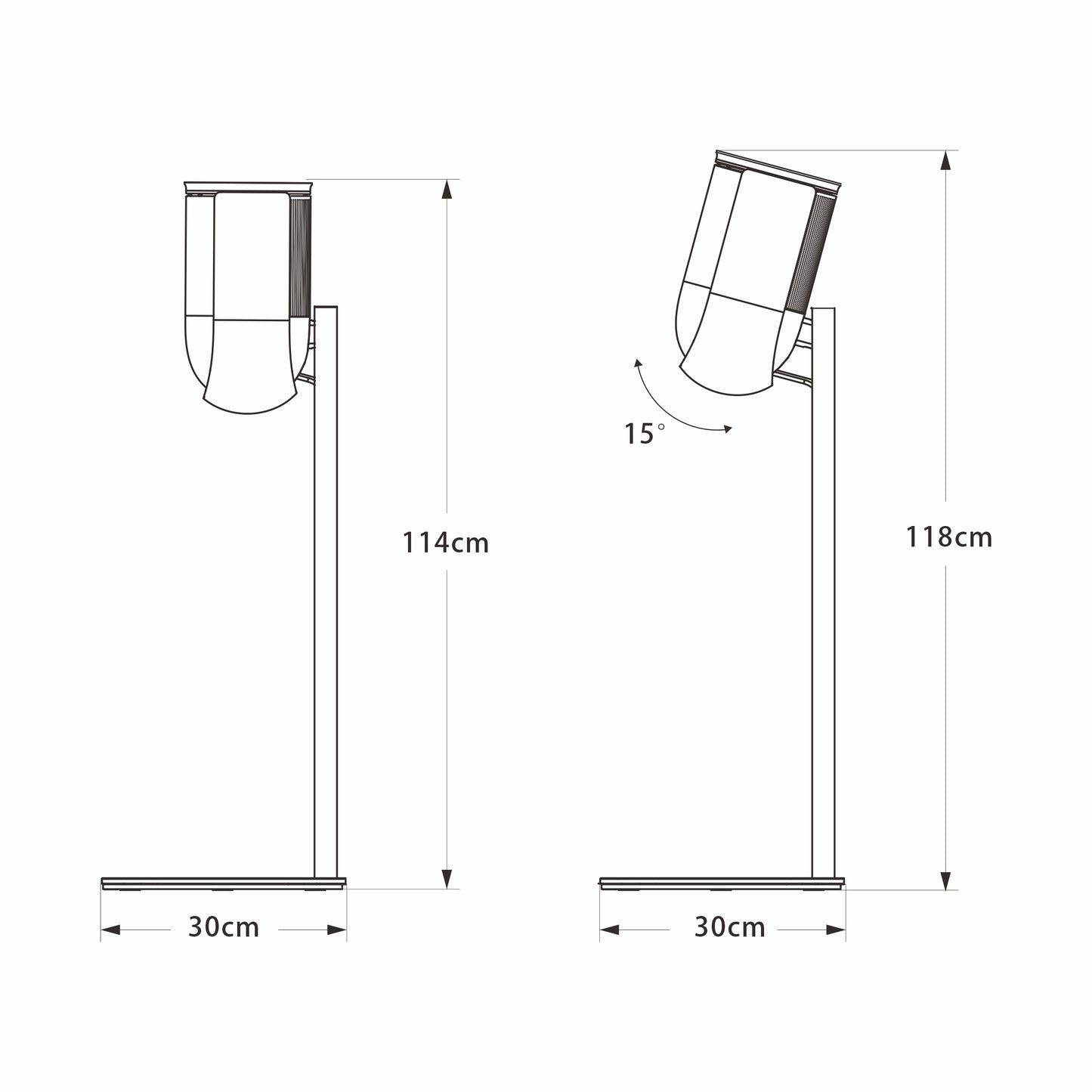 BeoLab 8 Floor Stand - Silver