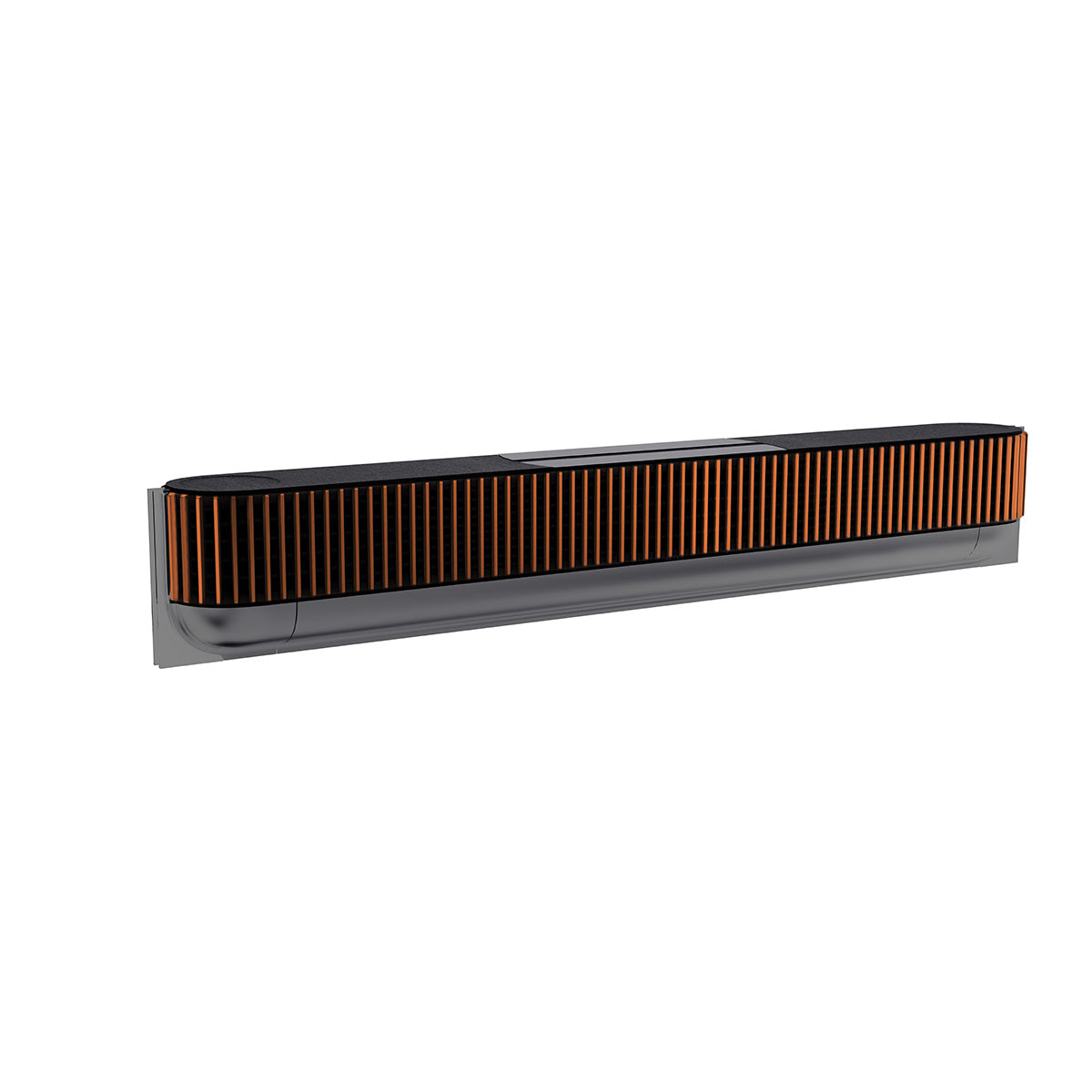 BeoSound Theatre Aluminium-Cover Cosmic Orange von Tegrino Studio mit eloxiertem Aluminium-Finish in warmem Orangeton
