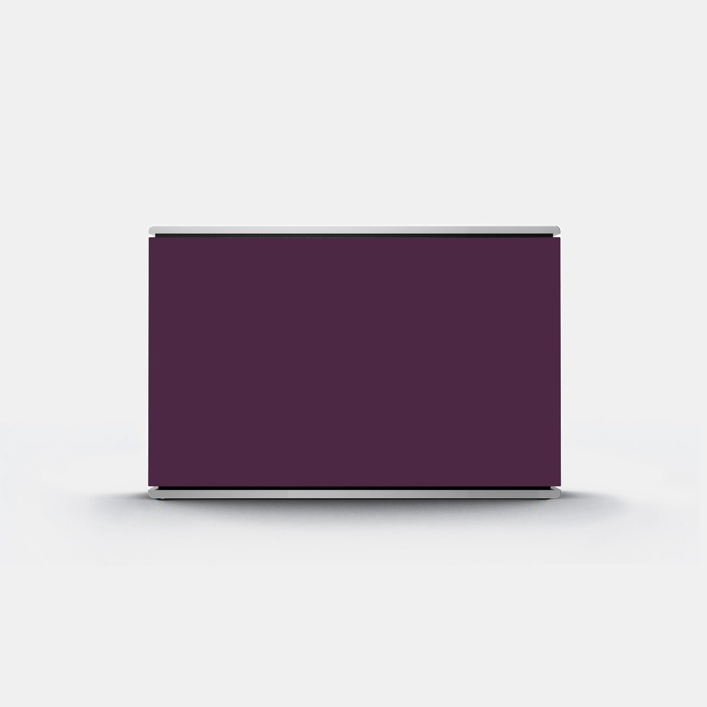 Bang & Olufsen Beosound Level speaker cover Damson by Tegrino Studio, a deep damson purple printed on acoustically transparent fabric