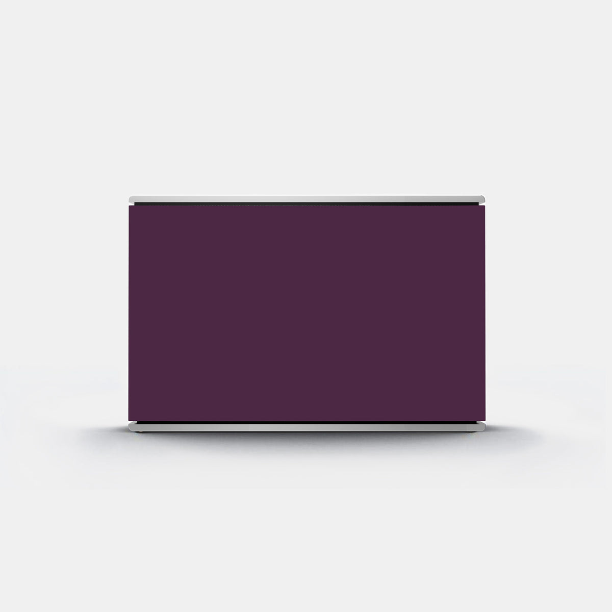 Bang & Olufsen Beosound Level speaker cover Damson by Tegrino Studio, a deep damson purple printed on acoustically transparent fabric