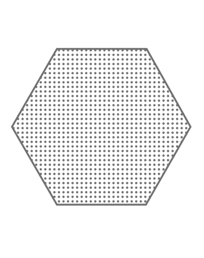 Bang & Olufsen BeoSound Shape speaker outline illustration showing single hexagonal tile form