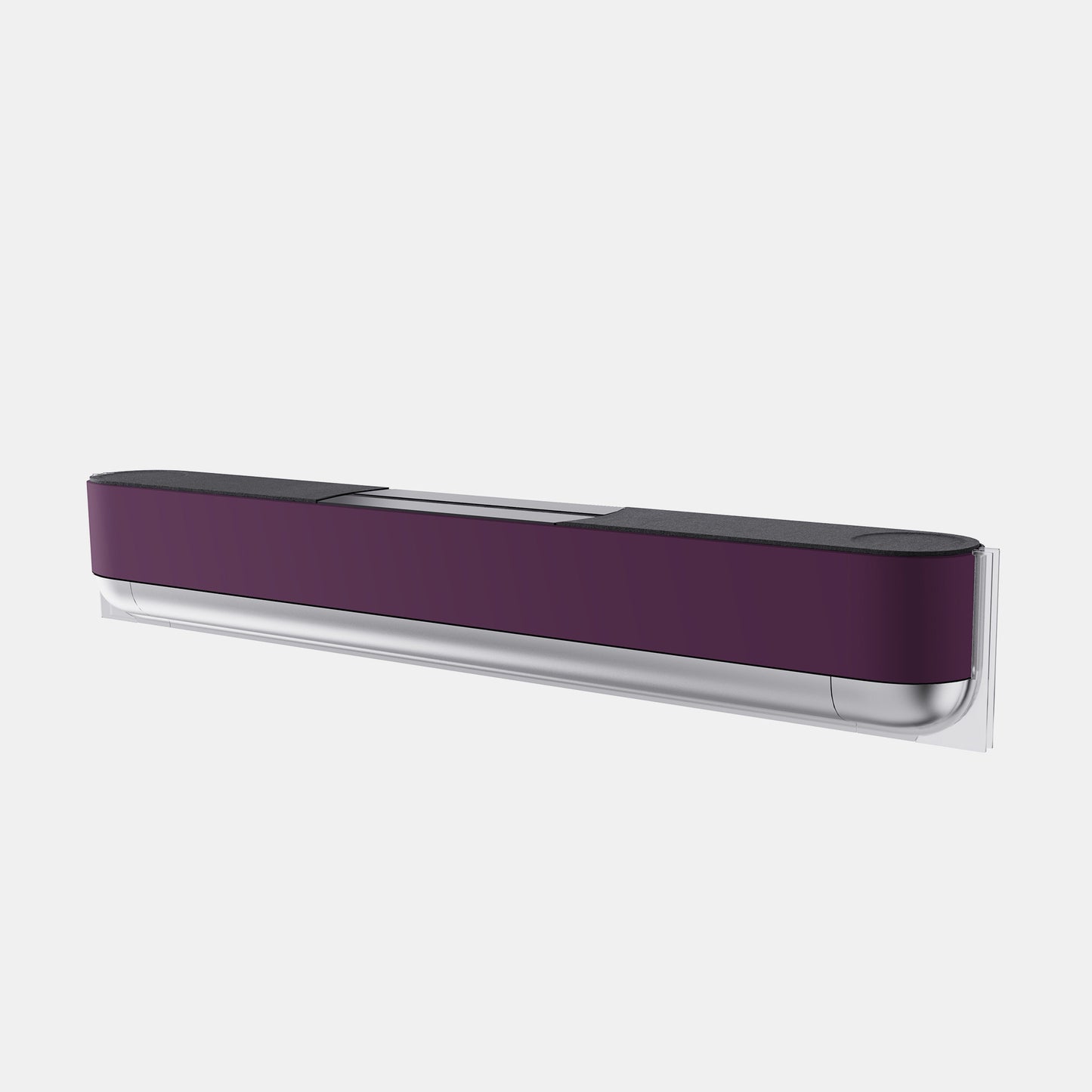 Bang & Olufsen Beosound Theatre speaker cover Damson by Tegrino Studio, a deep damson purple printed on acoustically transparent fabric