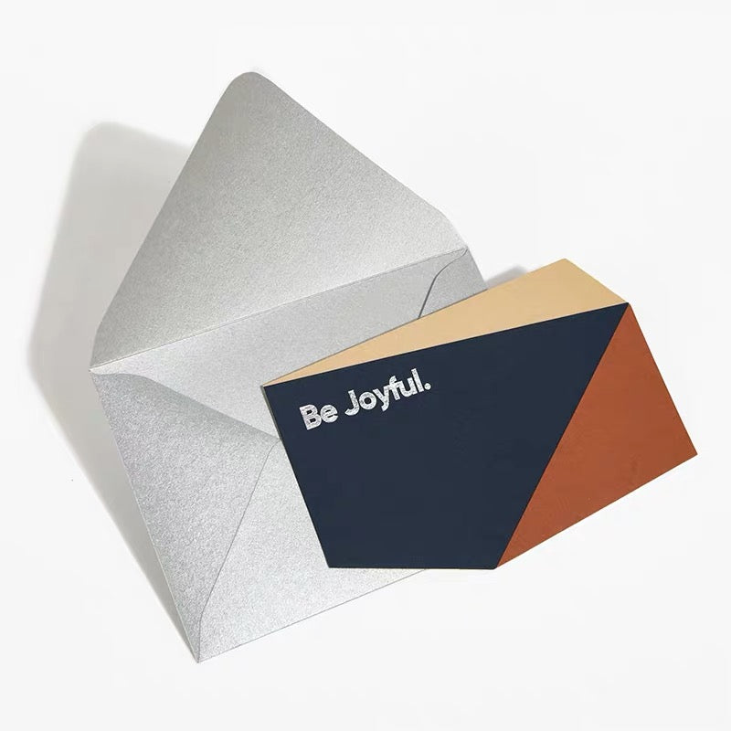 A gift card and its envelope, printed on G.F Smith paper