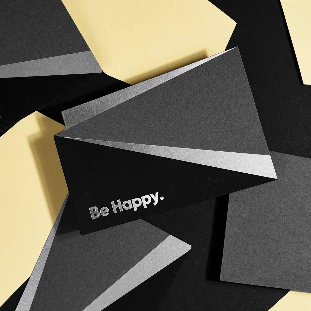 Several card designs from the studio box, shown together