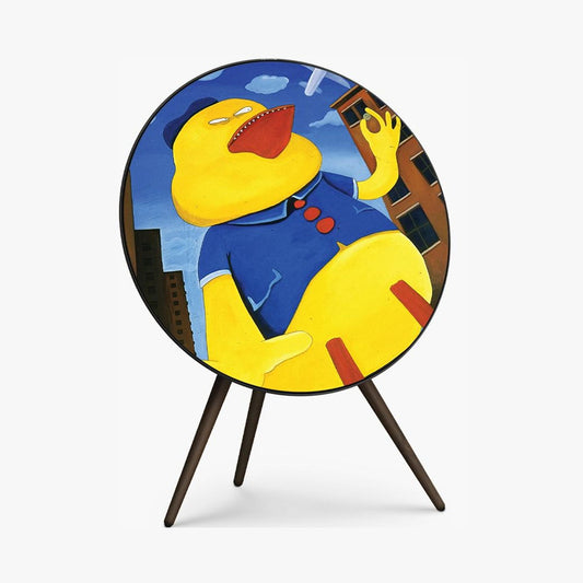 Bang & Olufsen BeoPlay A9 with Art of the A9 Lei Peng limited edition cover - Gaga the yellow duck from Picking Up a Penny by Peng Lei of New Pants